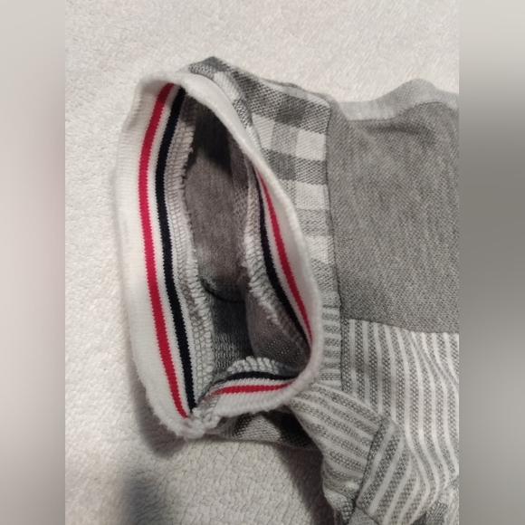 THOM BROWNE Made in Japan Cotton Patchwork Short Sleeve Polo Button down Shirt - Picture 7 of 16